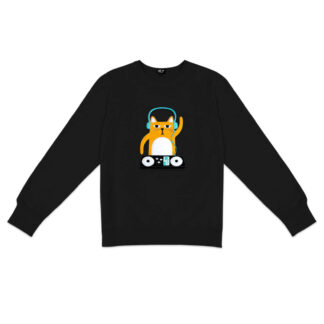 Men's DJ Cat Sweatshirt (light)