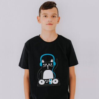 Men's DJ Cat T-Shirt (dark)