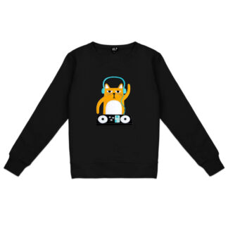 Women's DJ Cat Sweatshirt (light)