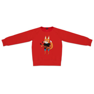 Kids Guitar Fox Sweatshirt