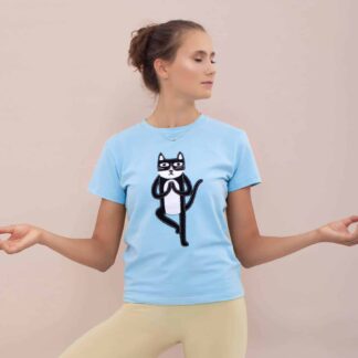 Women's Yoga Cat T-Shirt