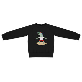 Kids Surfing Crocodile Sweatshirt