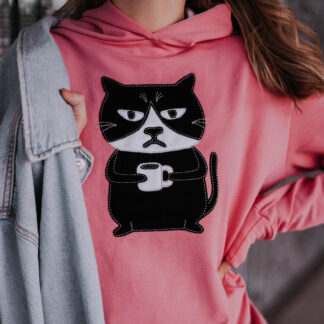 Women's Pink Grumpy Cat Hoodie