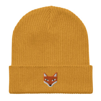 Fox Embroidered Beanie