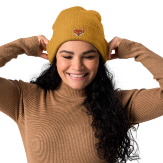 Fox Embroidered Beanie